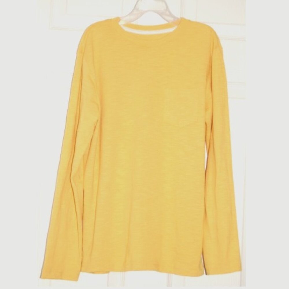 Wonder Nation Girls Size L Yellow Long Sleeve Top